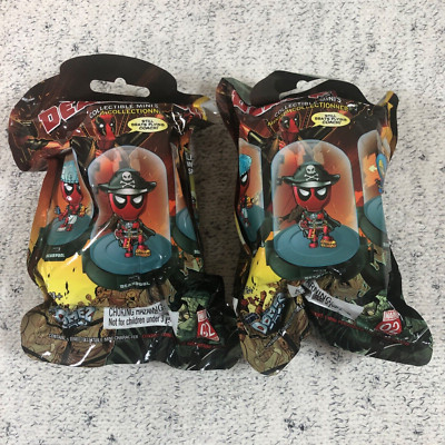 2x ZAG Toys DOMEZ Deadpool Series 2 Collectible Mini's Mystery New Sealed Hanger