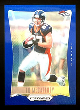2024 Panini Prizm Deca Ed McCaffrey Blue Prizm 100/149 Denver Broncos #96