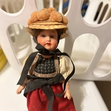 antique Black Forest Germany  Bisque Doll A15/0m 6” Doll Z10d