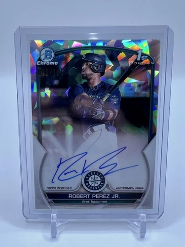 2023 Bowman Chrome Robert Perez Jr. 1st Auto Atomic Refractor /100 Mariners