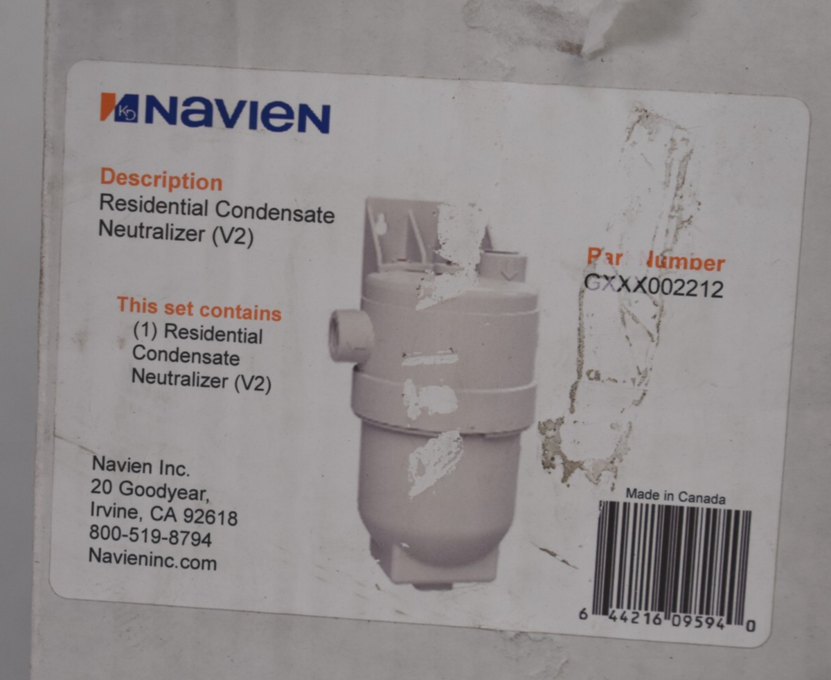 Navien Residential Condensate Neutralizer V2 GXXX002212 For Water