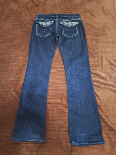 Daytrip Leo Bootcut Jeans Womens 29L Blue Denim Low Rise Sequins