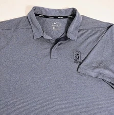 Nike Golf Dri Fit Performance Polo Sz XL TPC Sawgrass The Players Club Blue Gray