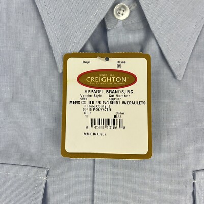 Creighton US Navy Official Uniform Shirt 16 Shirt Blue Cotton