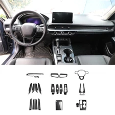 23P ABS Carbon Fiber Interior Full Set Decoration Trim For Honda Civic 2022-2023
