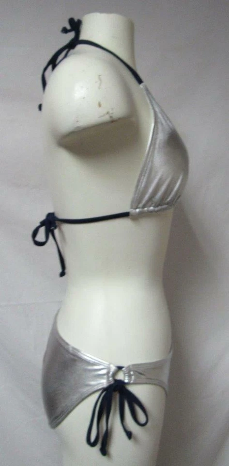 Atlanta Braves Women's Size Medium Metallic Bikini Swimsuit Bathing Suit C1 1983 - Image 4 of 4