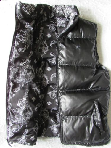 South Pole Authentic Collection Mens Black Reversible Puffer Vest size L - Picture 1 of 11