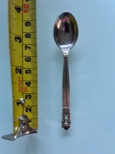 Georg Jensen Acorn Coffee Spoon 3 3/4 inch sterling silver