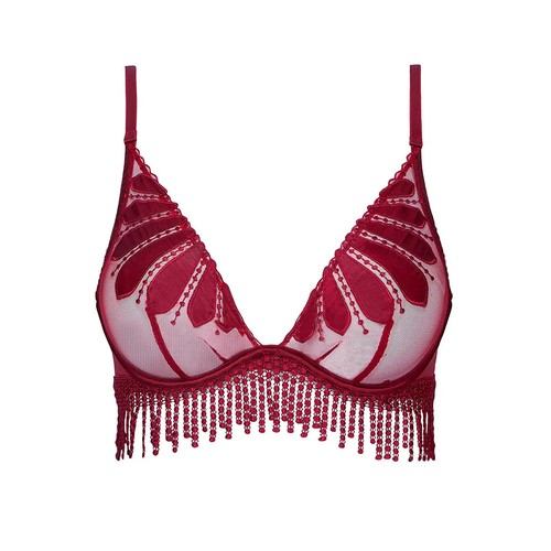 Soutien-gorge Triangle Simone Perèle NOMADE - Taille 90C/75C/34C, Couleur Bordeaux, NEUF Avec étiquettes