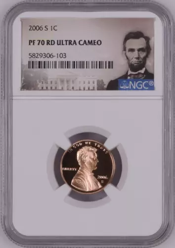 2006-S 1C LINCOLN MEMORIAL CENT NGC PF 70 RD ULTRA CAMEO TOP-POP HIGHEST-GRADES 