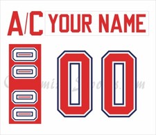 IIHF Team Canada Customized Number Kit For 1984-1986 White Hockey Uniform