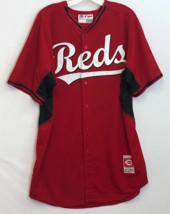 Cincinatti Reds Chad Wallach #80 MLB NL Majestic Cool Base Red Sewn Jersey 48 - Image 2 of 2