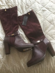 marks and spencer burgundy boots