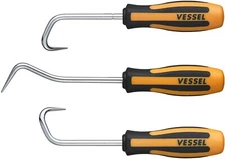 Vessel Automotive Hook Hose Remover 3pc Set Comfort Non-Slip Grip JAPAN 970HR3PB