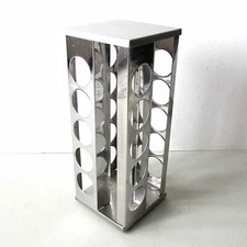 Stainless K-Cup Coffee Pod Rack Tower Carousel Holds 20 13x5x5 FREE SH
