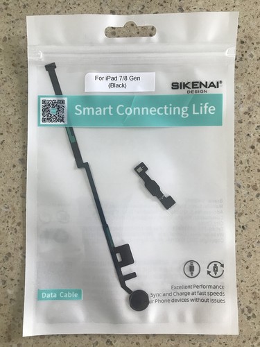 For iPad 7th / 8th Gen A2197 A2198 Home Button Flex Cable Assembly With Bracket - Picture 2 of 8