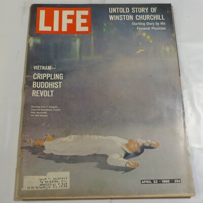 LIFE MAGAZINE APRIL 22, 1966 CRIPPLING BUDDHIST REVOLT WINSTON CHURCHILL A5