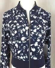 Lucy Strong Start Women's Jacket Nwt Size Meduim Color Navy/white Inkblot Print