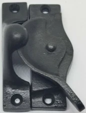 CAST IRON PLAIN Window Sash Lock Latch Catch rustic antique old vintage retro 