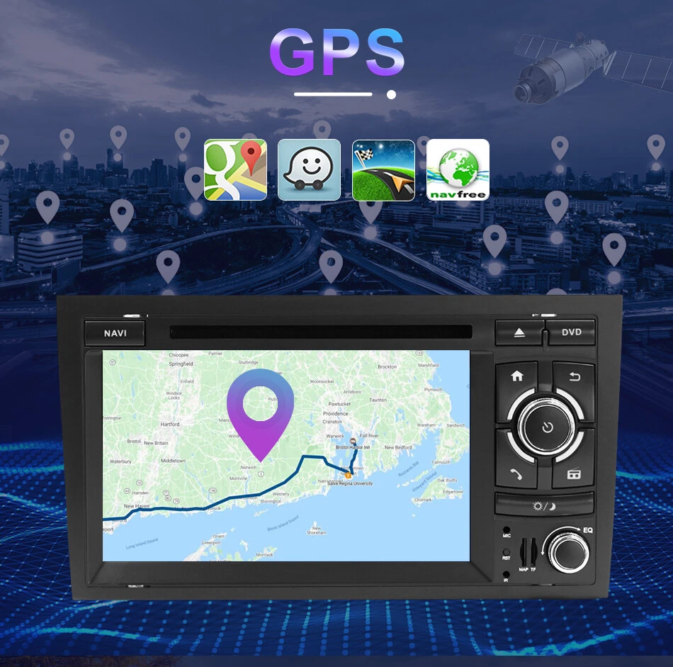 For AUDI A4 S4 RS4 B9 B7 SEAT Autoradio Android 14.0 GPS Navigatore DAB+ DVD/CD - Immagine 4 di 4