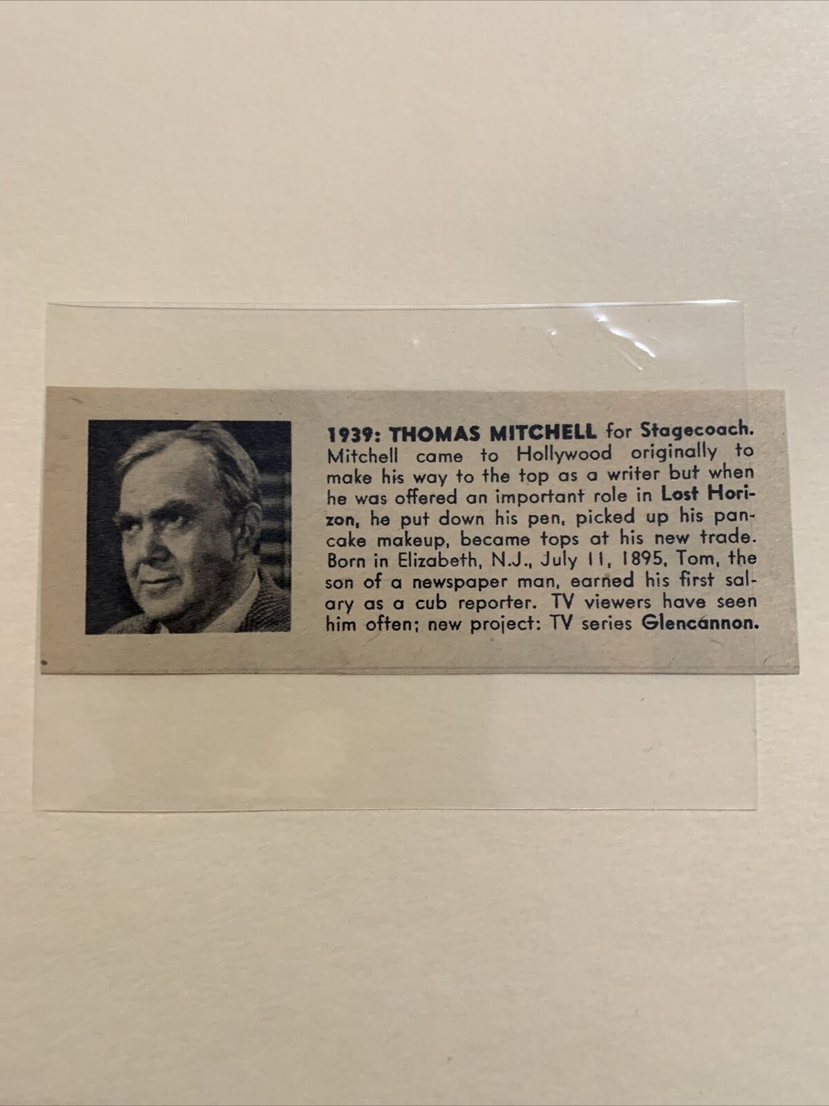 Why 1939 Was the Year of Thomas Mitchell