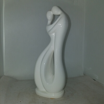 Unicorn Studios White fine china porcelain Figurine couple wedding dance 9''