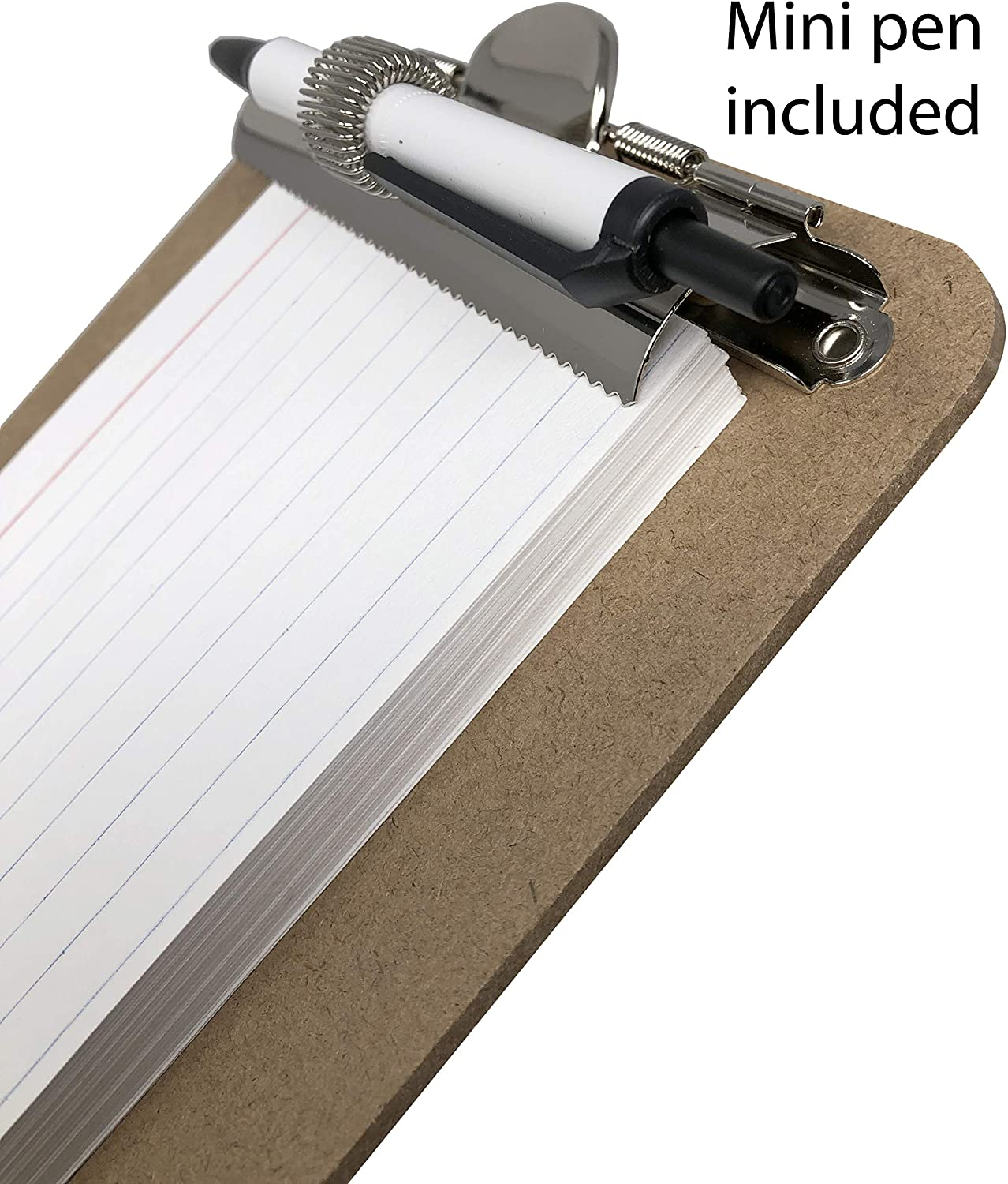 Trade Quest Mini Clipboard 5'' X 7''Pen Holder Clip Pen Included Office