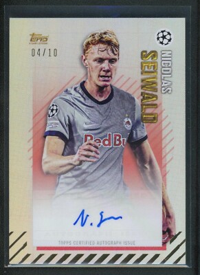 2023 NICOLAS SEIWALD 04/10 AUTO TOPPS UEFA CHAMPIONS LEAGUE