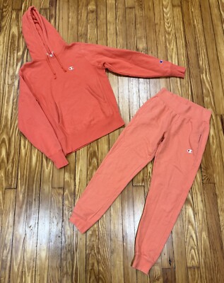 Champion Reverse Weave Sweatshirt Pants Set Size Small Sweatsuit