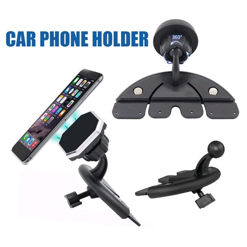 Car CD Slot Mount Bracket Clip Phone Holder 17mm Ball Head Base For Phone GPS - 第 7/14 張圖片
