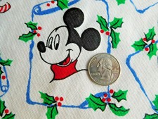 1 yd plus 26" 1.75 yd Peter Pan MICKEY MOUSE Christmas KNIT FABRIC 60" wide