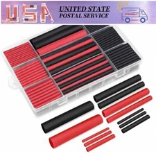 3:1 Heat Shrink Tubing Ratio Dual Wall Adhesive Lined Red Black Cable Wire Tube