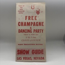 Vintage Fold Out Postcard Frontier Hotel Las Vegas, Nevada