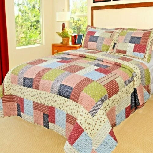 King Cotton Multicolor Quilts, Bedspreads & Coverlets
