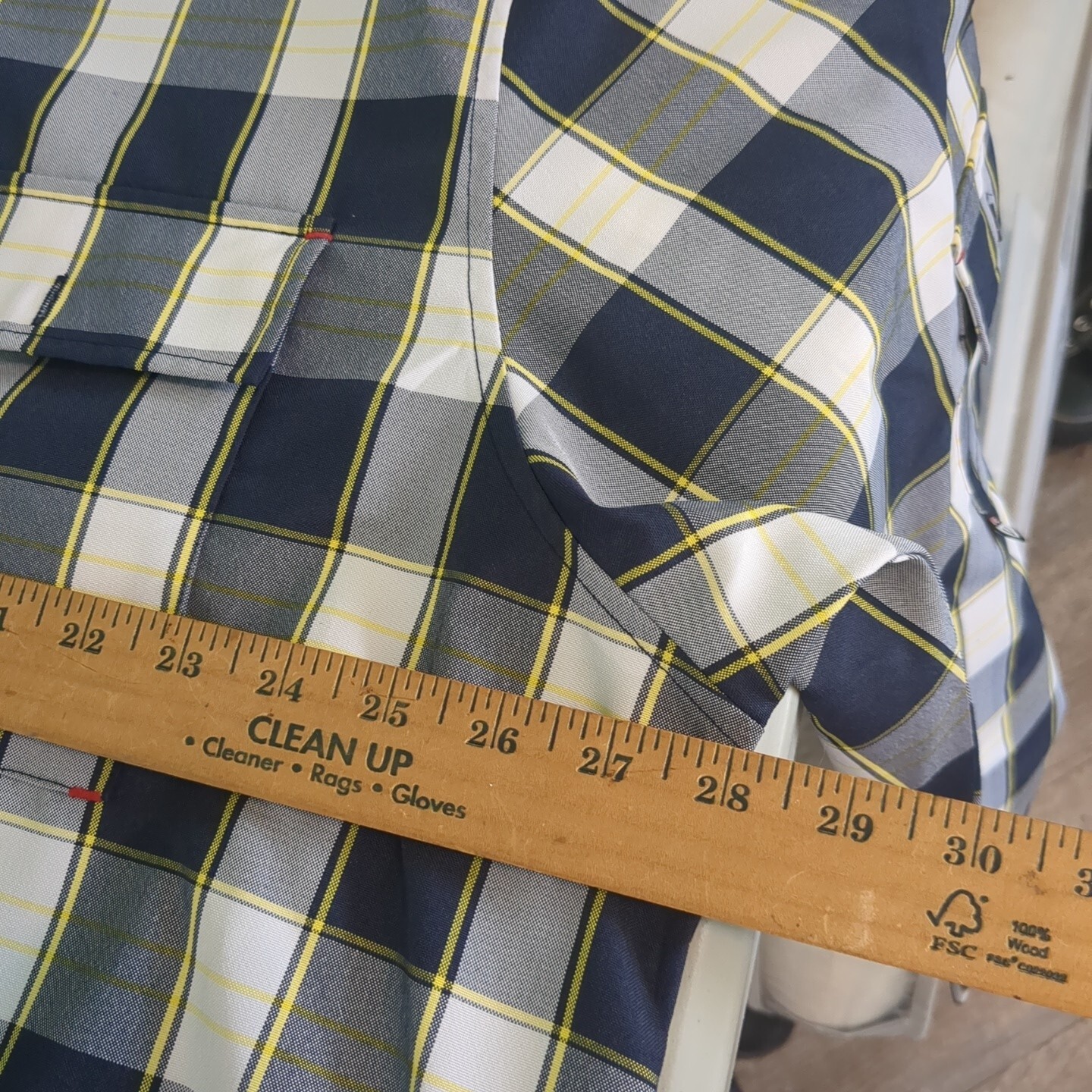 Verse function long sleeve button down shirt plai… - image 4