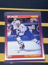 KIP MILLER 1991-92 Score Hockey Top Prospect Rookie #385 Quebec Nordiques