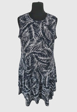 MICHAEL KORS Womens Layer Ruffle Knee Length Dress Plus Size 3X Black White 52P