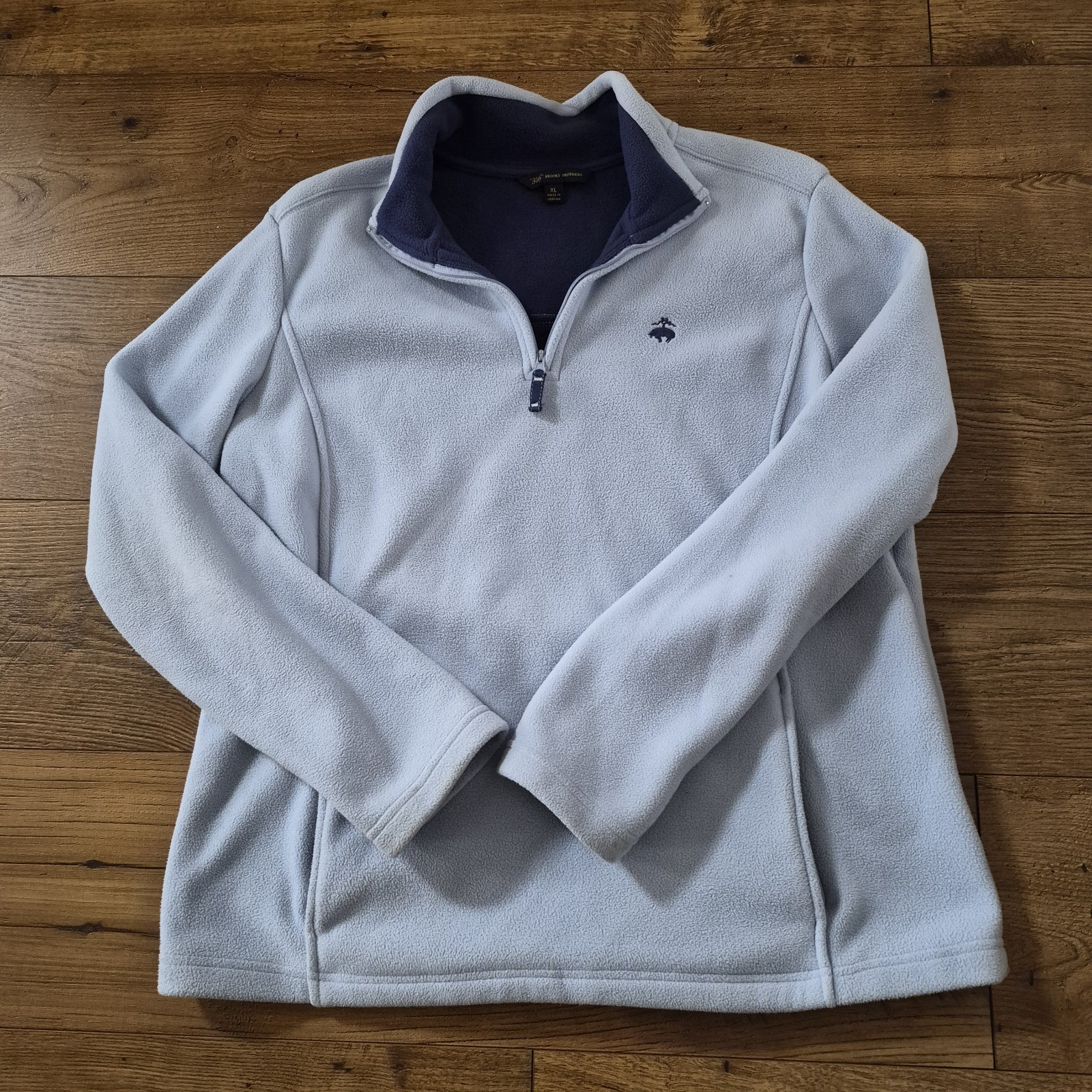 Brooks Brothers 346 Quarter-zip Fleece 2 Tone Blue Womens Size XL