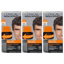 3 Pack - L  Oreal Paris Men Expert One Twist Hair Color, 04 Medium Brown