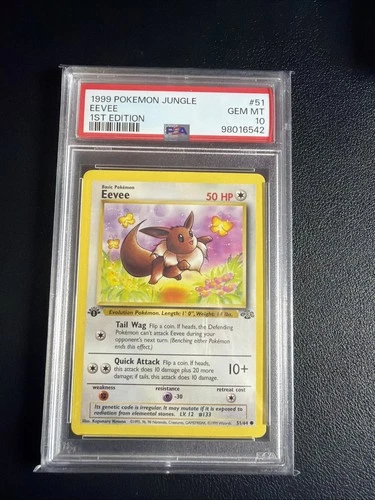 Eevee Jungle 1st Edition PSA 10 Pokemon 51/64