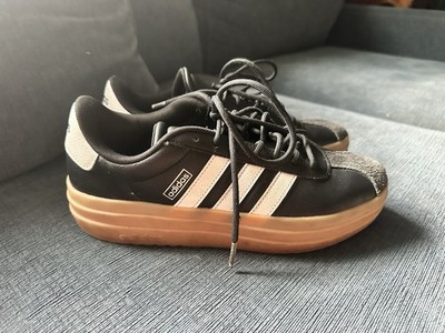 Size 8 - Adidas VL Court Bold Black White Gum W