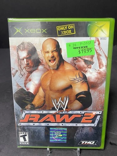 WWF WWE Raw 2 Microsoft XBOX THQ Wrestling Goldberg HHH Scott Steiner *SEALED*