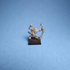 GW Warhammer The Old World O&G Wolf Chariot Goblin Crewman OOP Metal d17