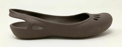 Crocs Malindi Ballerinas Slipper Slingback flache Schuhe braun Damen 5 - Bild 8 von 11