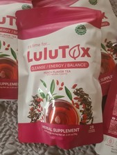 Lulutox Herbal Blend Tea Peach, 28 Bags Dated 2028