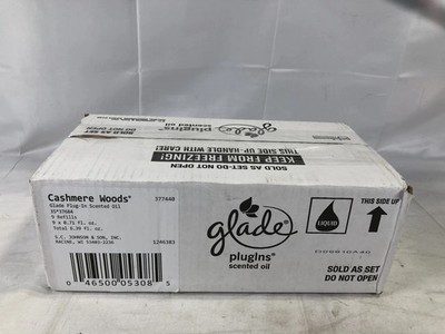 Glade PlugIns Scented Oil Refills Cashmere woods 9 Count
