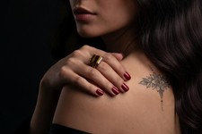 Tiger Eye Ring Anemone Jewelry 14k Gold Square Cut Faceted Gemstone