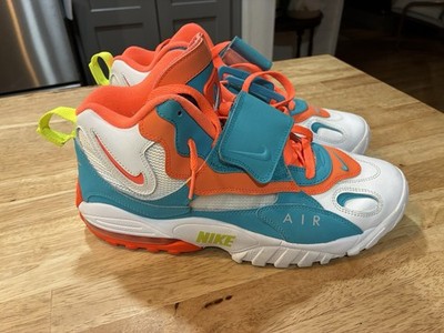 NIKE AIR MAX SPEED TURF DIAMOND 1 MIAMI DOLPHINS ORANGE TURQUOISE BLUE 11.5