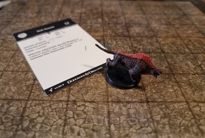 Hell Hound + Card #44 Harbinger for Dungeons & Dragons D&D or Pathfinder