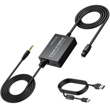 3.5mm to SPDIF Converter Analog to Digital Audio Cable ADC Adapter for Enhanc...